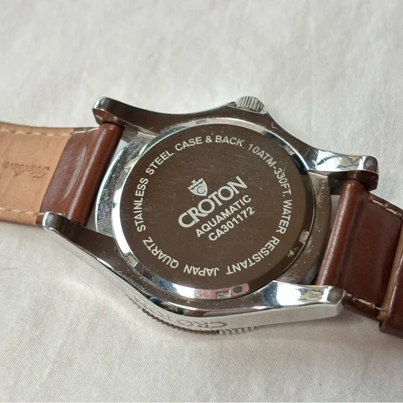 Croton Men's Watch Aquamatic CA301172 New Battery installed Works Great! - Picture 10 of 14